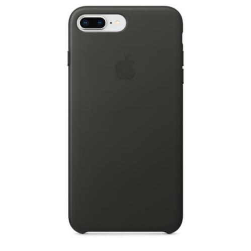 Apple Leather Case iPhone 8-7Plus Charcoal Grey