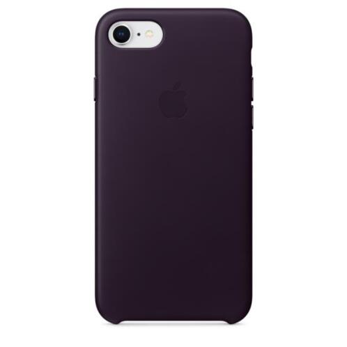 Apple Leather Case iPhone 8-7 Dark Aubergine