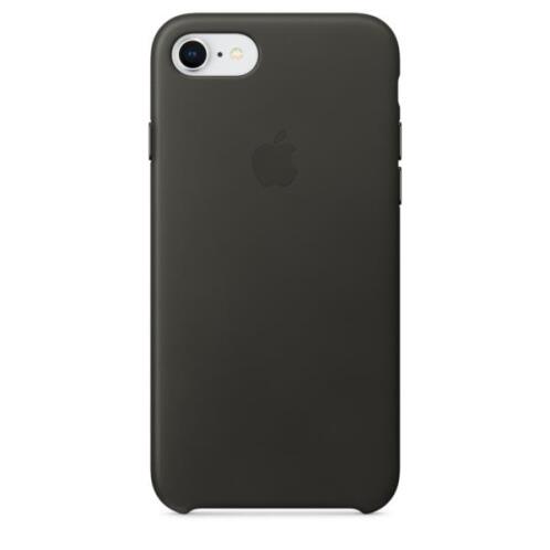 Apple Leather Case iPhone 8-7 Charcoal Grey