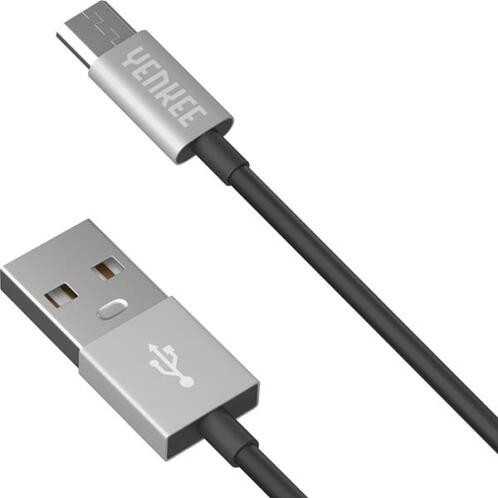 Yenkee Data Cable Usb/Micro Usb 2m Black YCU 222 BSR