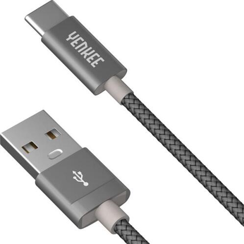 Yenkee YCU 302 GY Καλώδιο Σύνδεσης Usb/Type-C 2m Γκρι