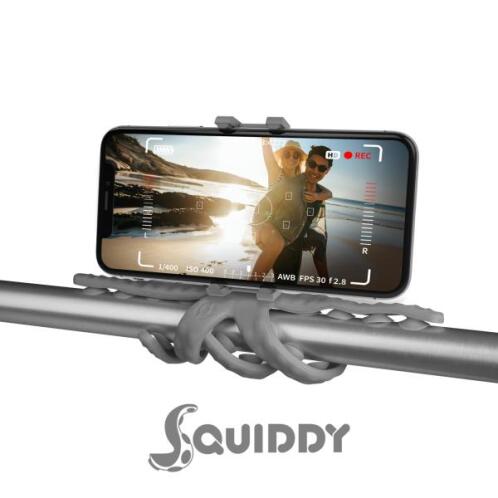 Celly Squiddy Flexible Mini Tripod Gray