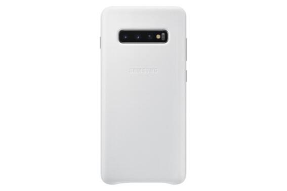 Samsung Θήκη Leather Cover S10 + White