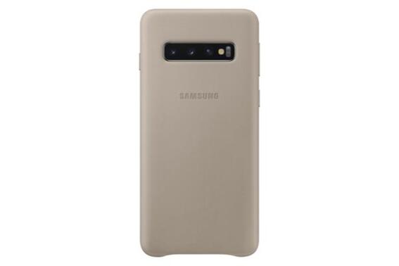 Samsung Θήκη Leather Cover S10 Gray