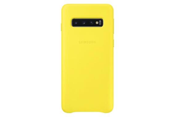 Samsung Θήκη Leather Cover S10 Yellow