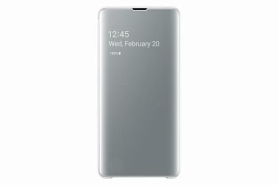 Samsung Clear View Cover S10 + White