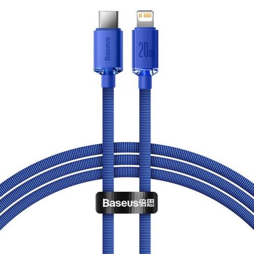 Baseus Crystal Shine Series Cable Type-C to Lightning 20W 1.2m Blue