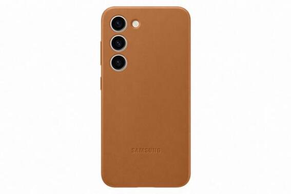 Samsung Leather Cover Galaxy S23 Camel