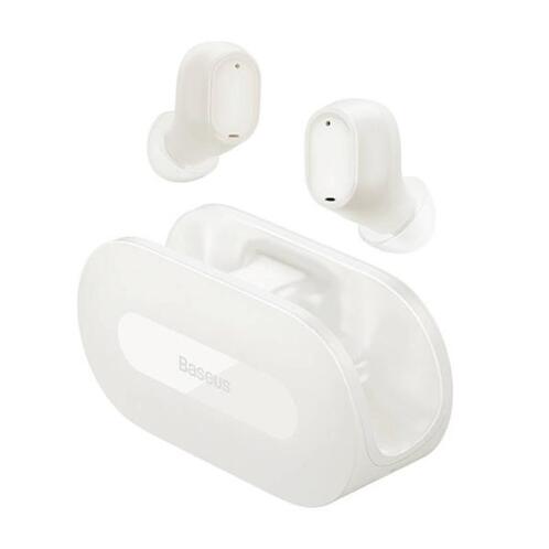 Baseus True Wireless Ακουστικά με Θήκη Φόρτισης Earbuds Bowie EZ10 White