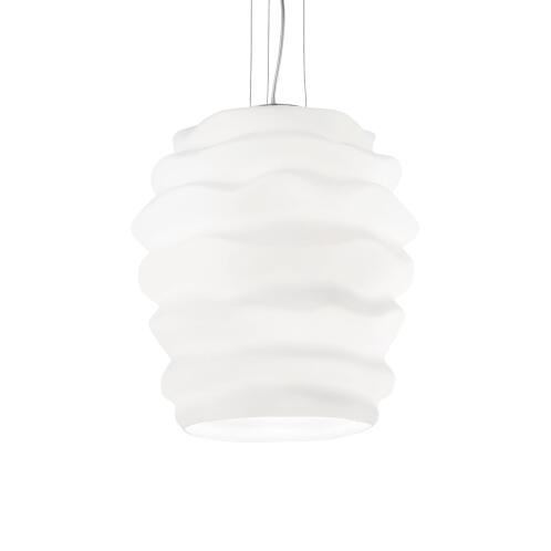 Ideal Lux Κρεμαστό Φωτιστικό Οροφής Μονόφωτο Karma SP1 Big 132365 E27 max 1 x 60W Λευκό