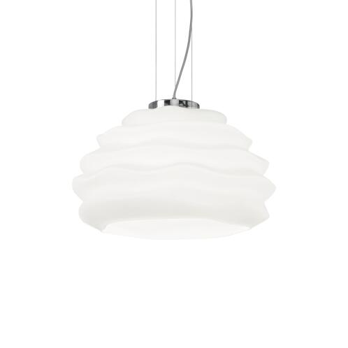 Ideal Lux Κρεμαστό Φωτιστικό Οροφής Μονόφωτο Karma SP1 Small 132389 E27 max 1 x 60W Λευκό