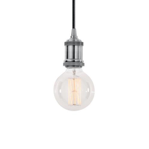 Ideal Lux Κρεμαστό Φωτιστικό Οροφής Μονόφωτο Frida SP1 139432 E27 max 1 x 60W Χρώμιο