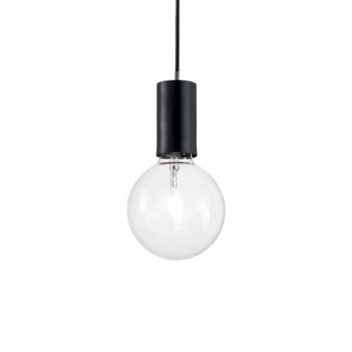 Ideal Lux Κρεμαστό Φωτιστικό Οροφής Μονόφωτο Hugo SP1 139685 E27 max 1 x 60W Μαύρο