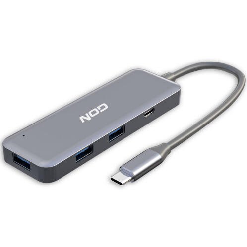 NOD Hybrid USB 3.1 Type-C hub αλουμινίου, 4 θυρών.  NOD HYBRID METAL HUB 3-1.C