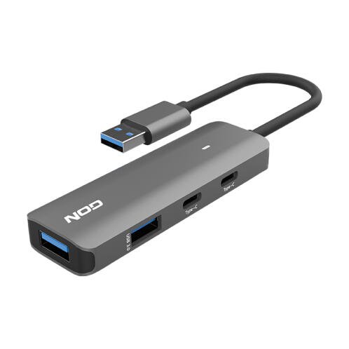 NOD usb hub αλουμινίου 4 θυρών USB 3.2 Gen 1x1. NOD FUSION METAL HUB 2.2