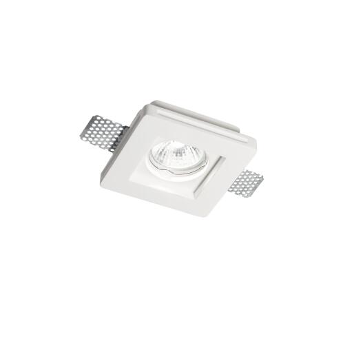 Ideal Lux Downlight Φωτιστικό Χωνευτής Τοποθέτησης Μονόφωτο Samba FI1 Square Small 150291 GU10 max 1 x 35W Λευκό