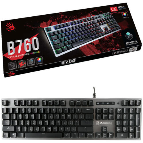 Bloody B150N Ενσύρματο μηχανικό gaming πληκτρολόγιο με RGB EN / GR