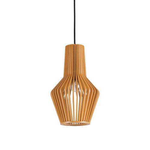 Ideal Lux Κρεμαστό Φωτιστικό Οροφής Μονόφωτο Citrus-1 SP1 159843 E27 max 1 x 60W Legno