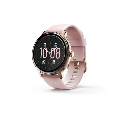 Hama Smartwatch Αδιάβροχο με Mέτρηση Καρδιακών Σφυγμών Οξυγόνου Aίματος Fit Watch 4910 Ρόζ