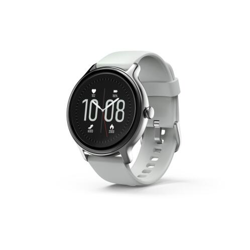 Hama Smartwatch Αδιάβροχο με Μέτρηση Καρδιακών Σφυγμών Οξυγόνου Αίματος Fit Watch 4910 Γκρί