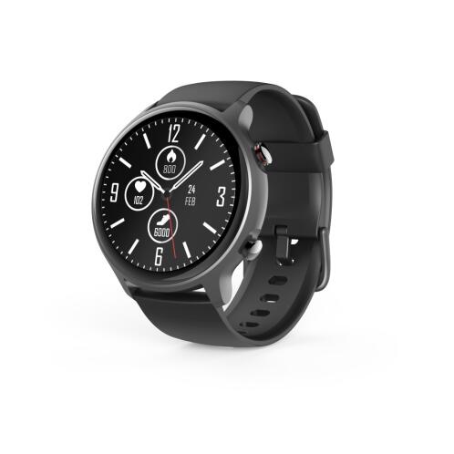 Hama Smartwatch με GPS Αδιάβροχο με Μέτρηση Καρδιακού Σφυγμού και Οξυγόνο Αίματος Fit Watch 6910 Μαύρο