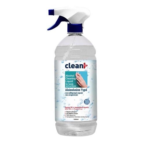 Feral Αλκοολούχο Καθαριστικό Clean+ 1L Χεριών Και Επιφανειών