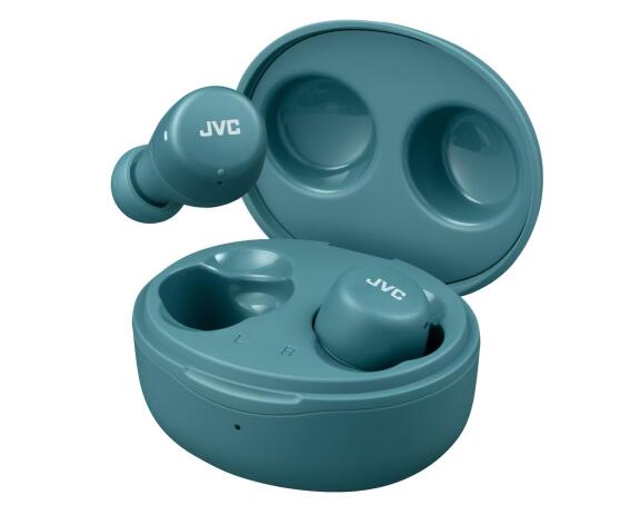 JVC Mini True Wireless Earbud / In-ear Bluetooth Handsfree Ακουστικά με Αντοχή στον Ιδρώτα και Θήκη Φόρτισης Gumy HA-A5T-ZN Πράσινο