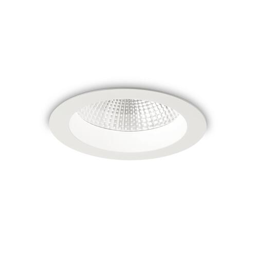 Ideal Lux Downlight Φωτιστικό Χωνευτής Τοποθέτησης Μονόφωτο Basic Accent 4000K 193366 15W Λευκό