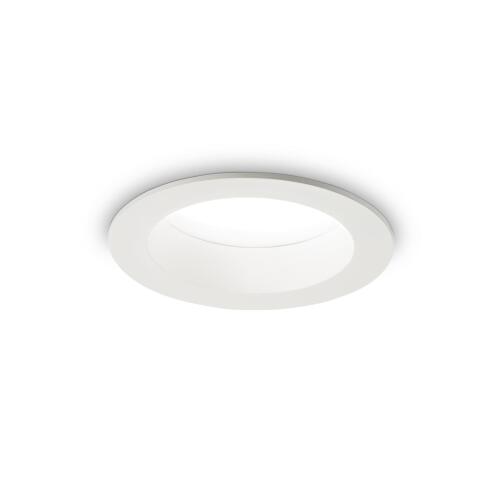 Ideal Lux Downlight Φωτιστικό Χωνευτής Τοποθέτησης Μονόφωτο Basic Wide 4000K 193403 10W Λευκό