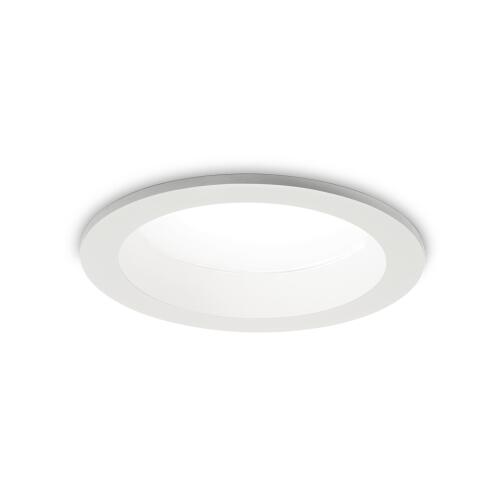 Ideal Lux Downlight Φωτιστικό Χωνευτής Τοποθέτησης Μονόφωτο Basic Wide 4000K 193434 30W Λευκό