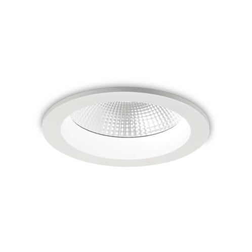 Ideal Lux Downlight Φωτιστικό Χωνευτής Τοποθέτησης Μονόφωτο Basic Accent 3000K 193489 30W Λευκό