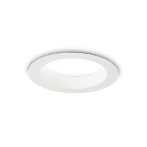 Ideal Lux Downlight Φωτιστικό Χωνευτής Τοποθέτησης Μονόφωτο Basic Wide 3000K 193526 15W Λευκό