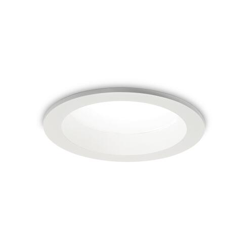 Ideal Lux Downlight Φωτιστικό Χωνευτής Τοποθέτησης Μονόφωτο Basic Wide 3000K 193533 20W Λευκό