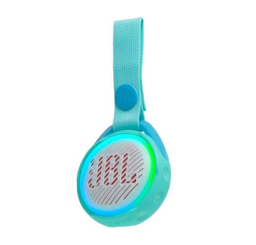 JBL JR POP, portable wireless speaker with light (teal)