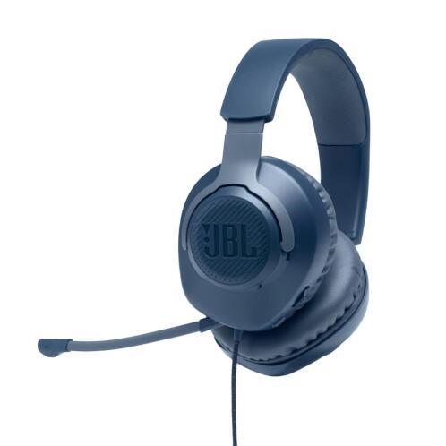 JBL Quantum 100 Over Ear Gaming Headset με σύνδεση 3.5mm Μπλε