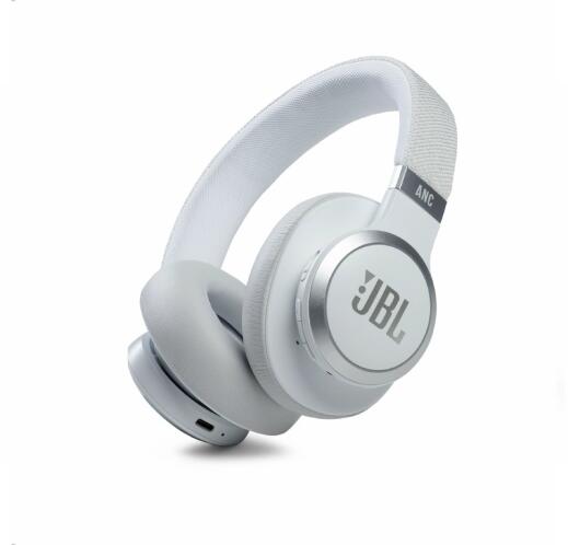 JBL Live 660NC, Over-Ear Bluetooth Headphones, Adaptive Noise Cancelling, (White)