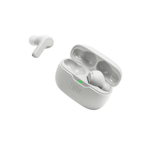 JBL Wave Beam In-ear Bluetooth Handsfree True Wireless Ακουστικά με Θήκη Φόρτισης IP54 Λευκά