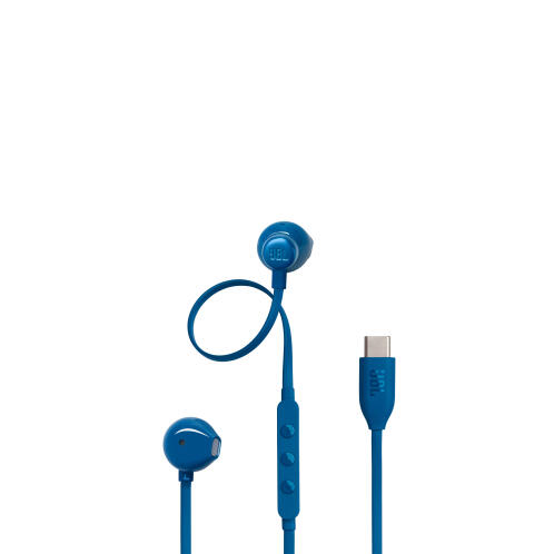 JBL Tune 305C, Ear-Buds Headphones, USB-C, Hi-Res, (Blue)