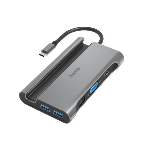 Hama USB-C Μultiport Hub 7 θυρών με 3 x USB-A, USB-C, VGA, HDMI™, LAN/Ethernet