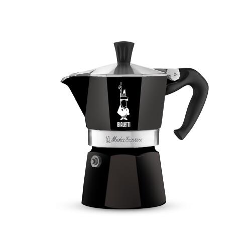 Bialetti Καφετιέρα Espresso Moka Express Μαύρη 3 Φλιτζανιών