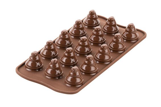 Silikomart Φόρμα Σιλικόνης για 15 Σοκολατάκια 3D Choco Trees 33X27cm – 120ml