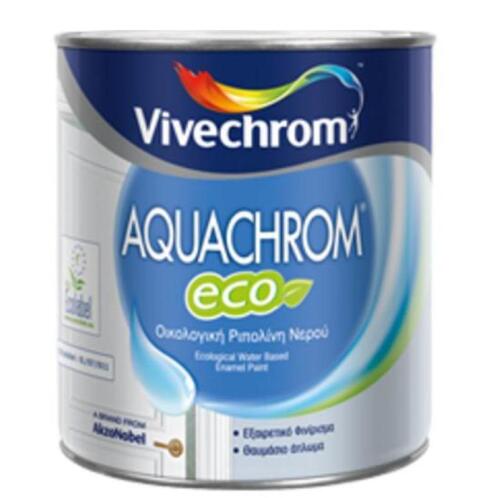 Vivechrom Ριπολίνη Νερού Aquachrom Eco 0.75lt Λευκό Γυαλιστερό