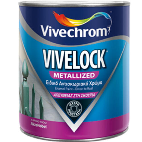 Vivechrom Vivelock Metallized 724 Μαύρο 750ml