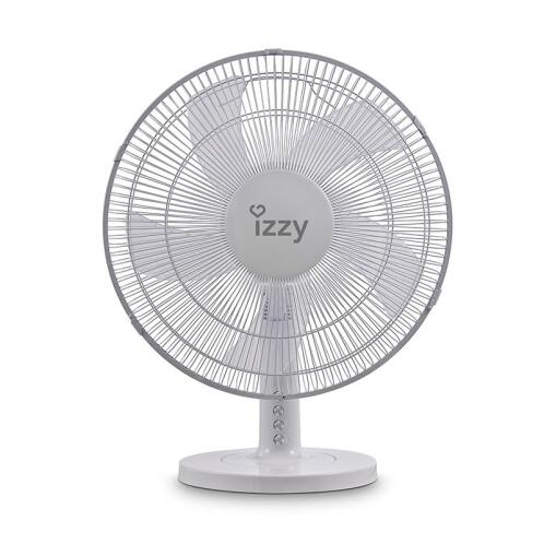 Izzy Ανεμιστήρας Επιτραπέζιος 50W Διαμέτρου 40cm 16" IZ-9023 Λευκός