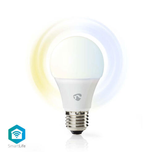 NEDIS Wi-Fi έξυπνη λάμπα LED, E27, A60, 9W, 800lm, WIFILW10WTE27