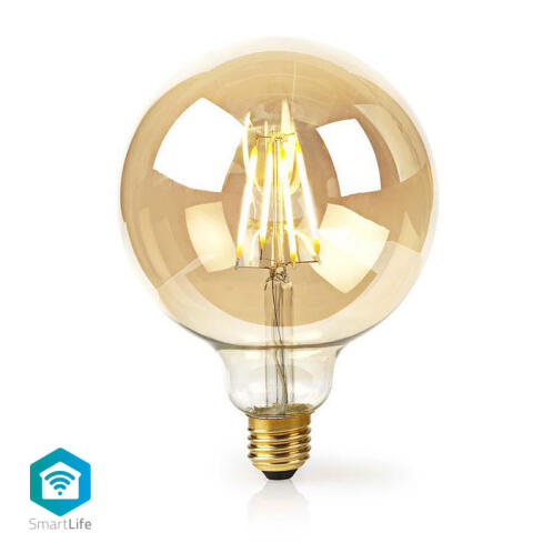 NEDIS Wi-Fi έξυπνη λάμπα Filament Retro LED, E27, 5W, 500lm, WIFILF10GDG125