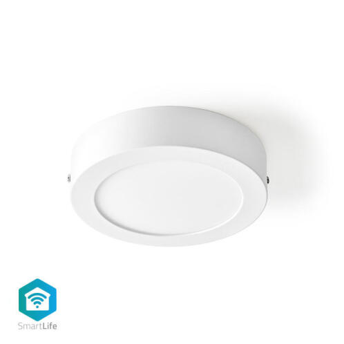 NEDIS Wi-Fi έξυπνο φωτιστικό οροφής LED, διαμέτρου 17cm, 12W, 800lm NEDIS WIFILAW10WT