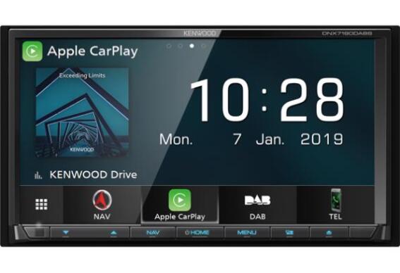 Kenwood Ηχοσύστημα Αυτοκινήτου Universal 2DIN Bluetooth/USB/GPS με Οθόνη Αφής 7" DNX7190DABS
