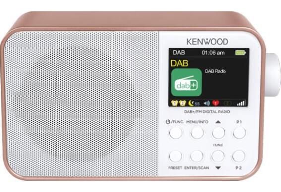 KENWOOD PORTABLE DAB/BT ROZE-GOLD/WHITE CR-M30DAB-R