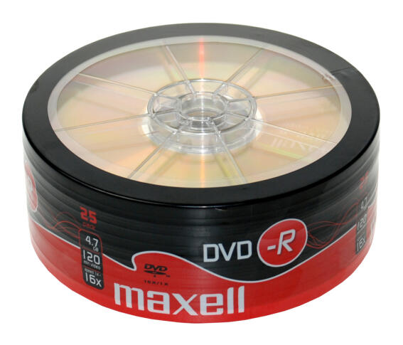 MAXELL DVD-R 4.7GB/120min 16x speed spindle pack 25τμχ